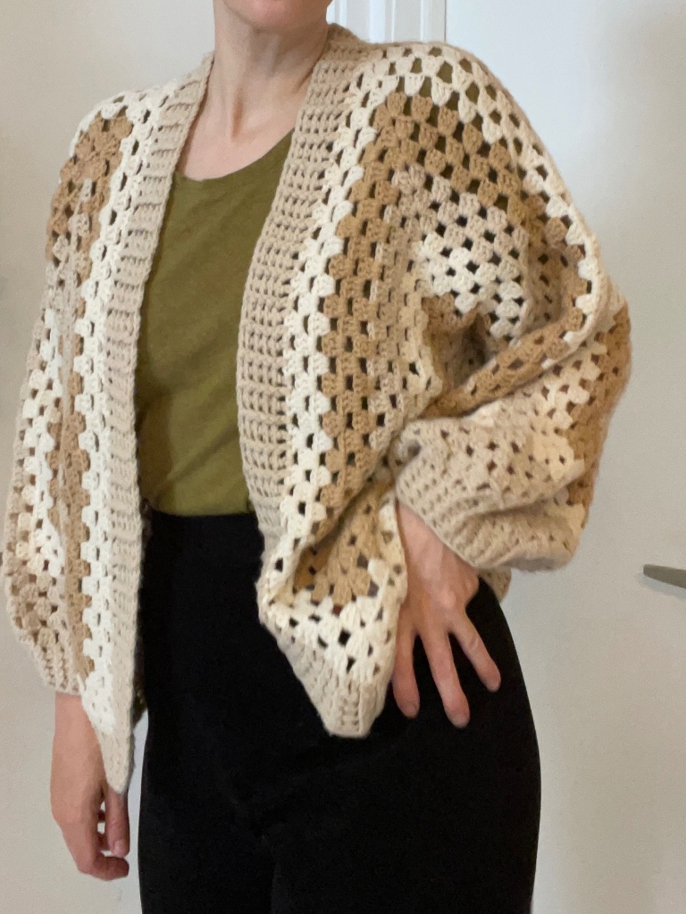 Crocheted cardigan